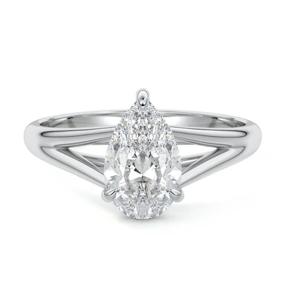 Alor Jewel 14K White Gold Plated Anniversary Ring for Wife - 1.8 Ct ...