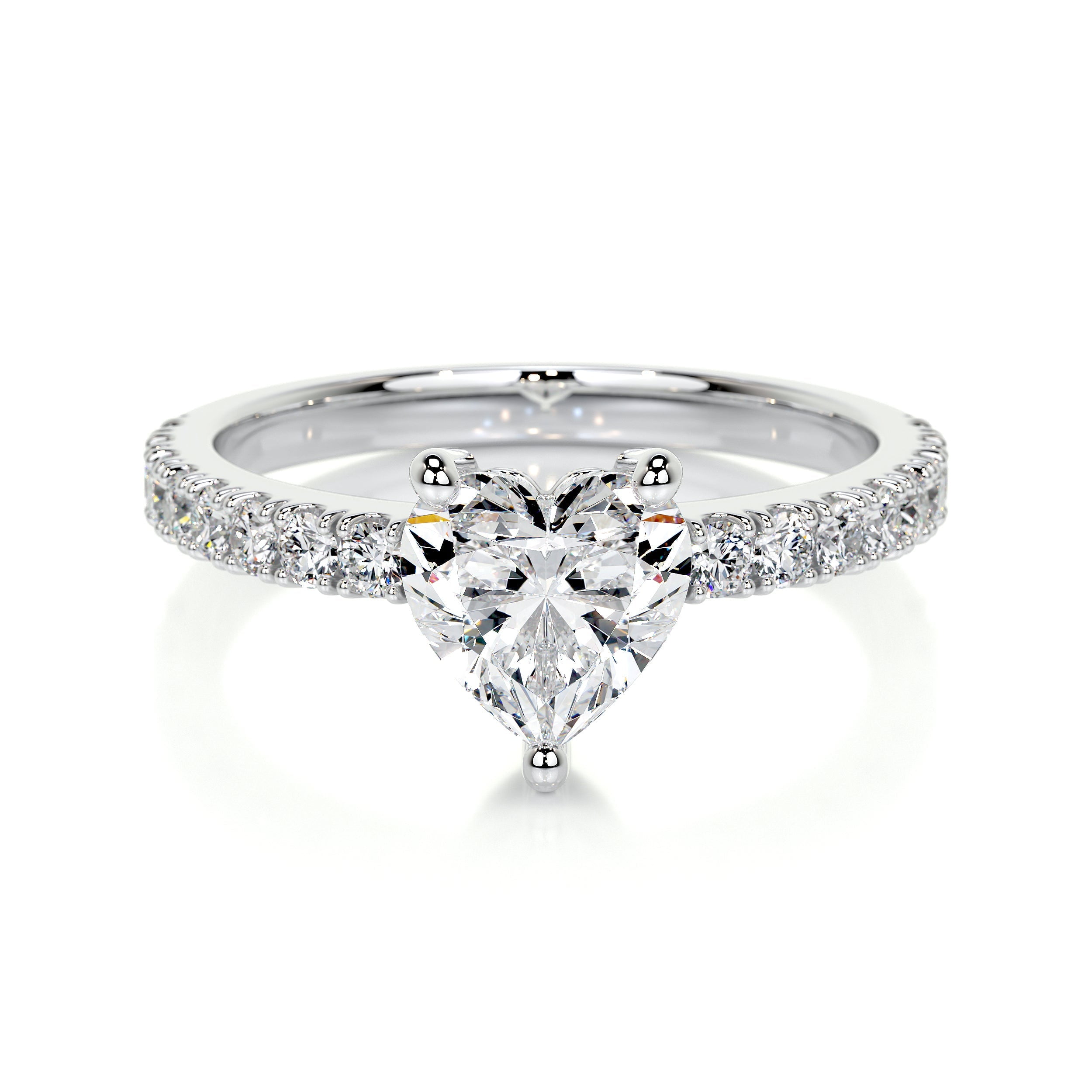 Alor Jewel 14K White Gold Plated Moissanite Rings - 1.9 Ct E-F/VVS1 ...