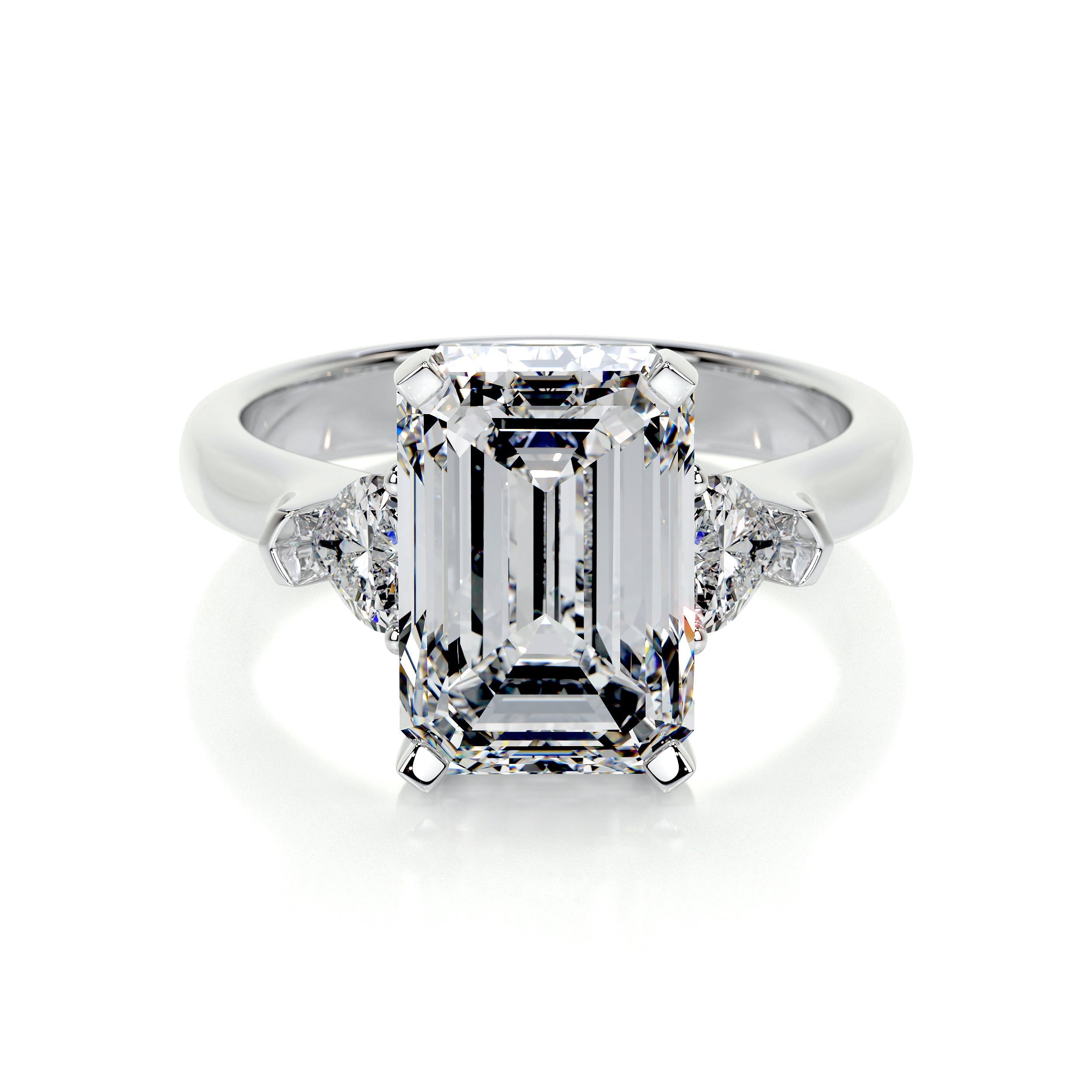 Alor Jewel 14K White Gold Plated Moissanite Rings for Her - Wedding ...