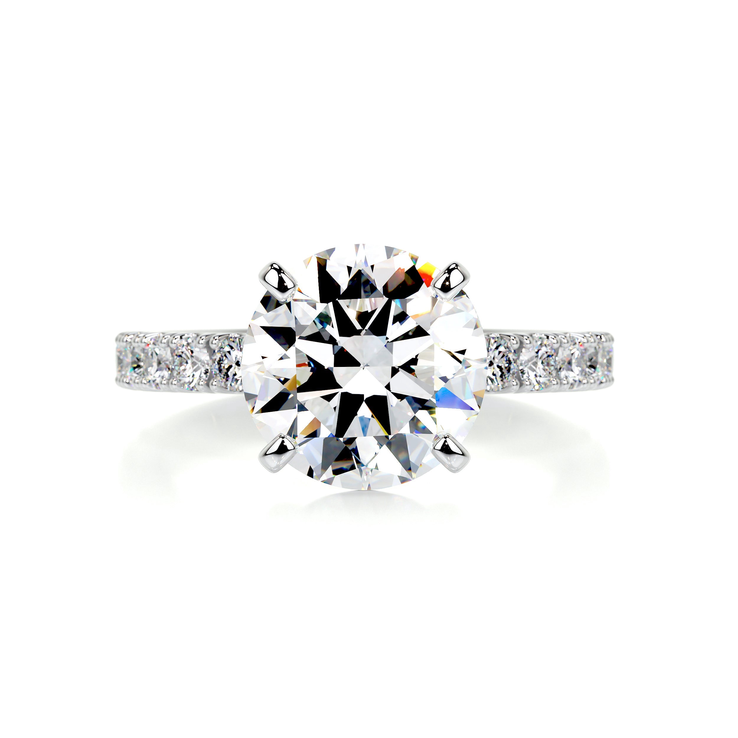 Alor Jewel 2.1 Ct Round Cut Eternity Moissanite Ring - Gorgeous ...