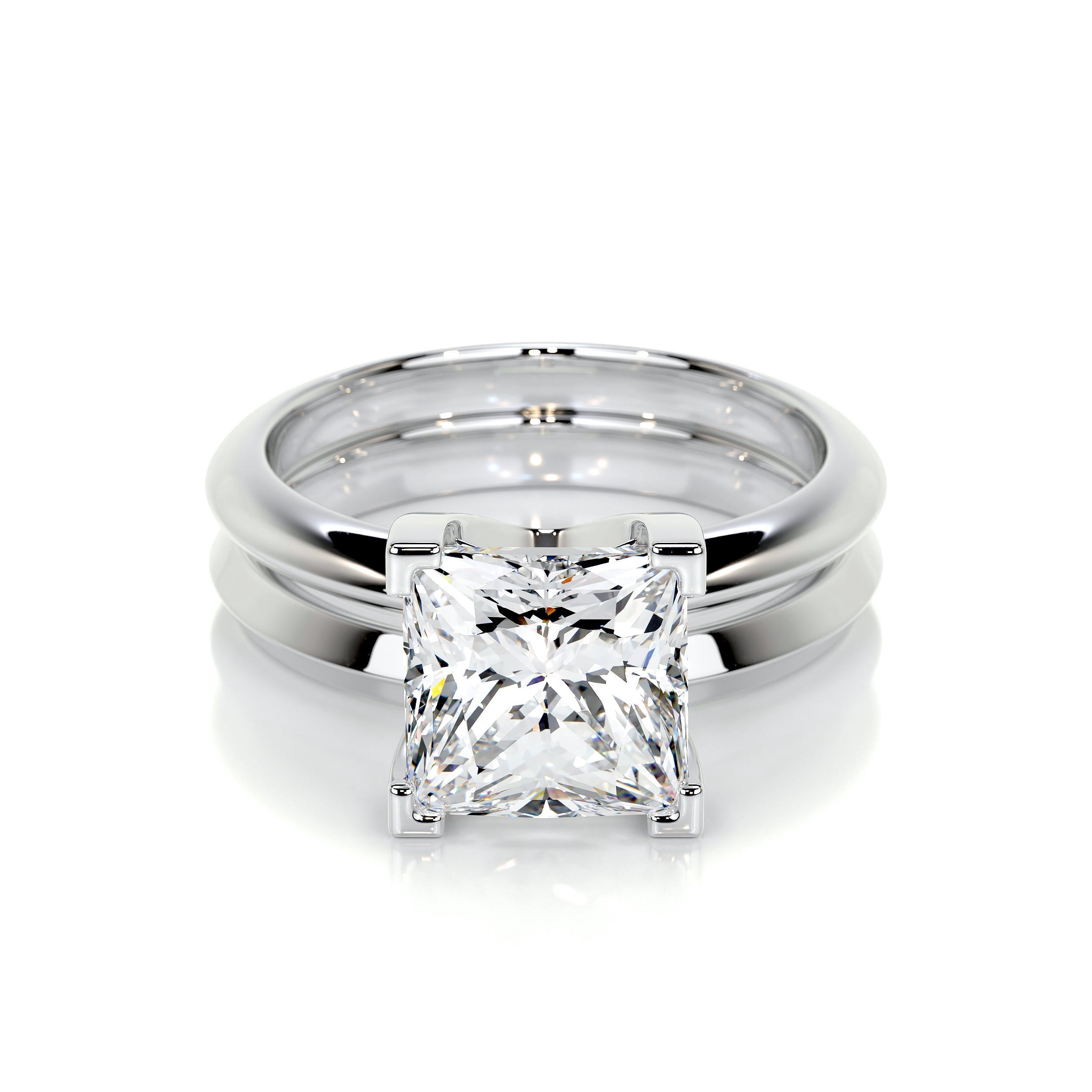Alor Jewel Exquisite 1.9 Ct Princess Cut Solitaire Ring - Featuring ...
