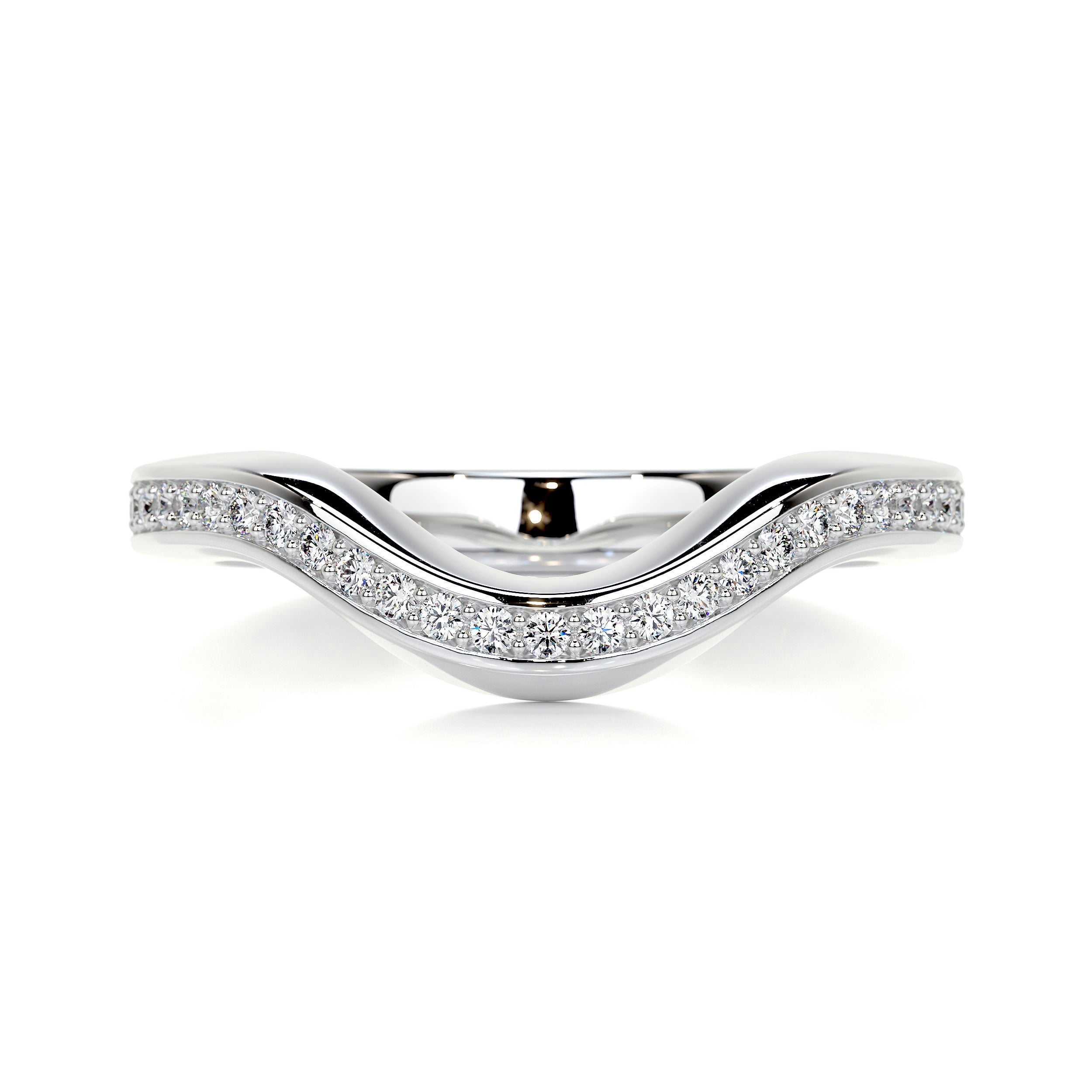 Alor Jewel Exquisite Round Cut Chevron Moissanite Rings for Women's - 0 ...