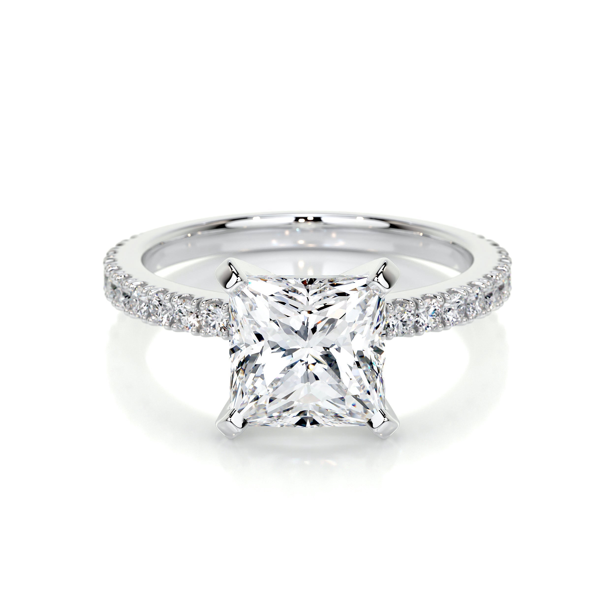 Alor Jewel Princess Cut Excellent 2.2 Ct Moissanite Ring For Women's ...