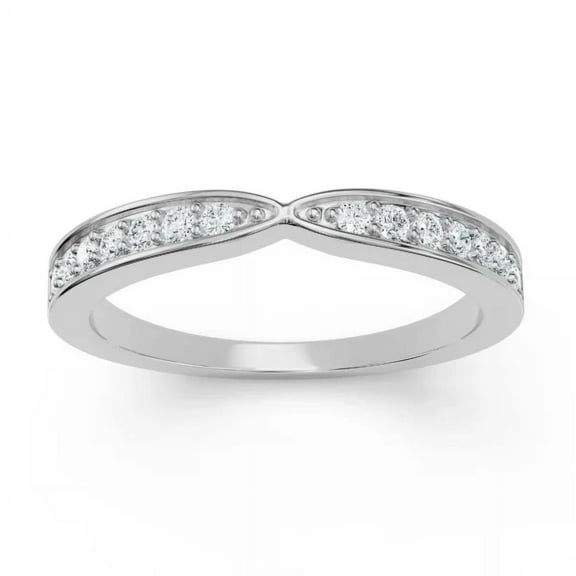 Alor Jewelry 14K White Gold Plated Diamond Ring - 1 Ct Round Cut Moissanite Ring for Women - Simple Wedding Ring for Her - Engagement Wedding Ring for Women - Proposal Ring for Girlfriend