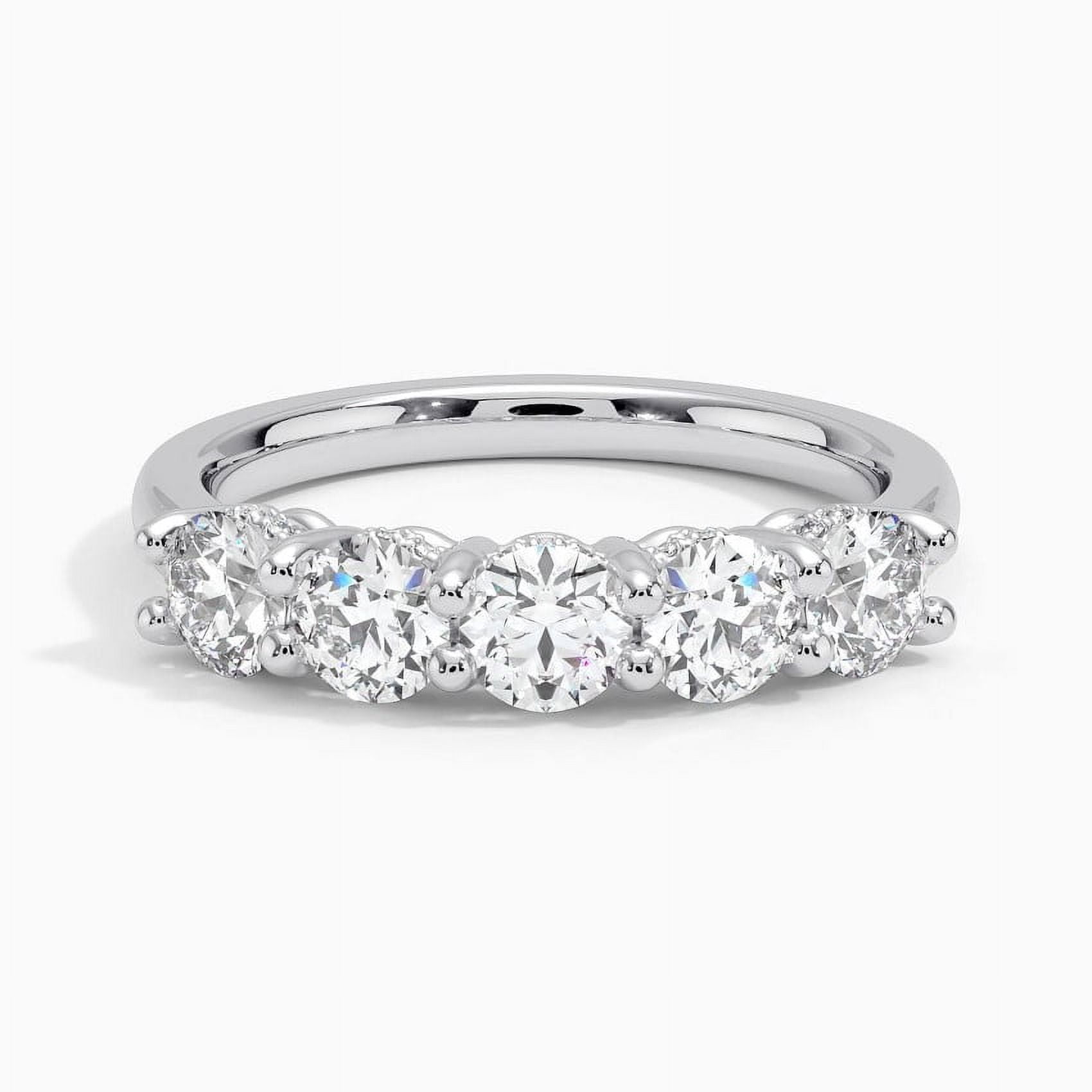 Alor Jewelry 3 Ct Round Cut Moissanite Engagement Ring - 14K White Gold ...