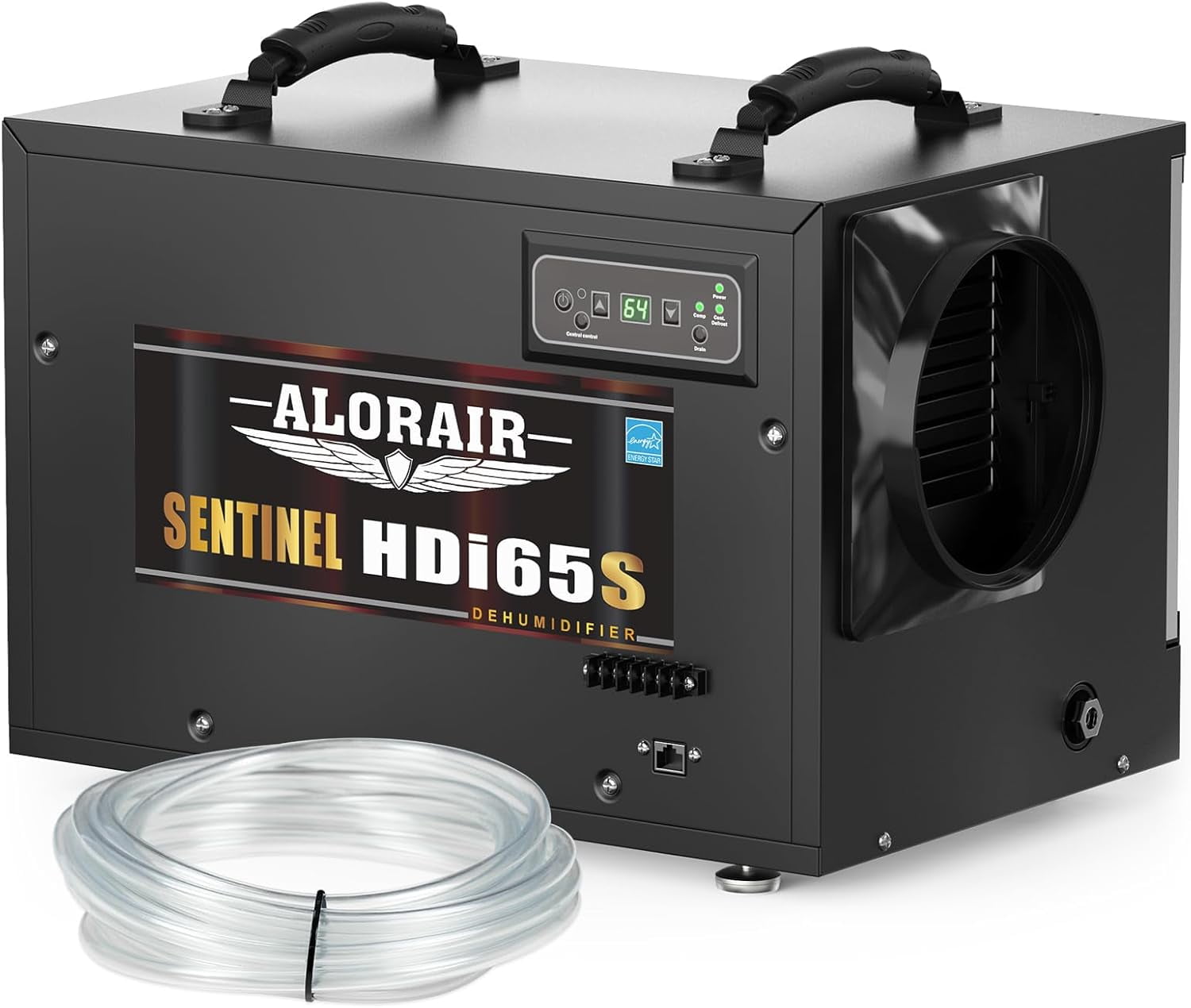 ALORAIR 120 PPD Commercial Dehumidifiers with Pump and Hose, Crawl Space Basement Dehumidifier, Industry Water Damage Unit, Compact, Portable, Auto Defrost, Memory Starting