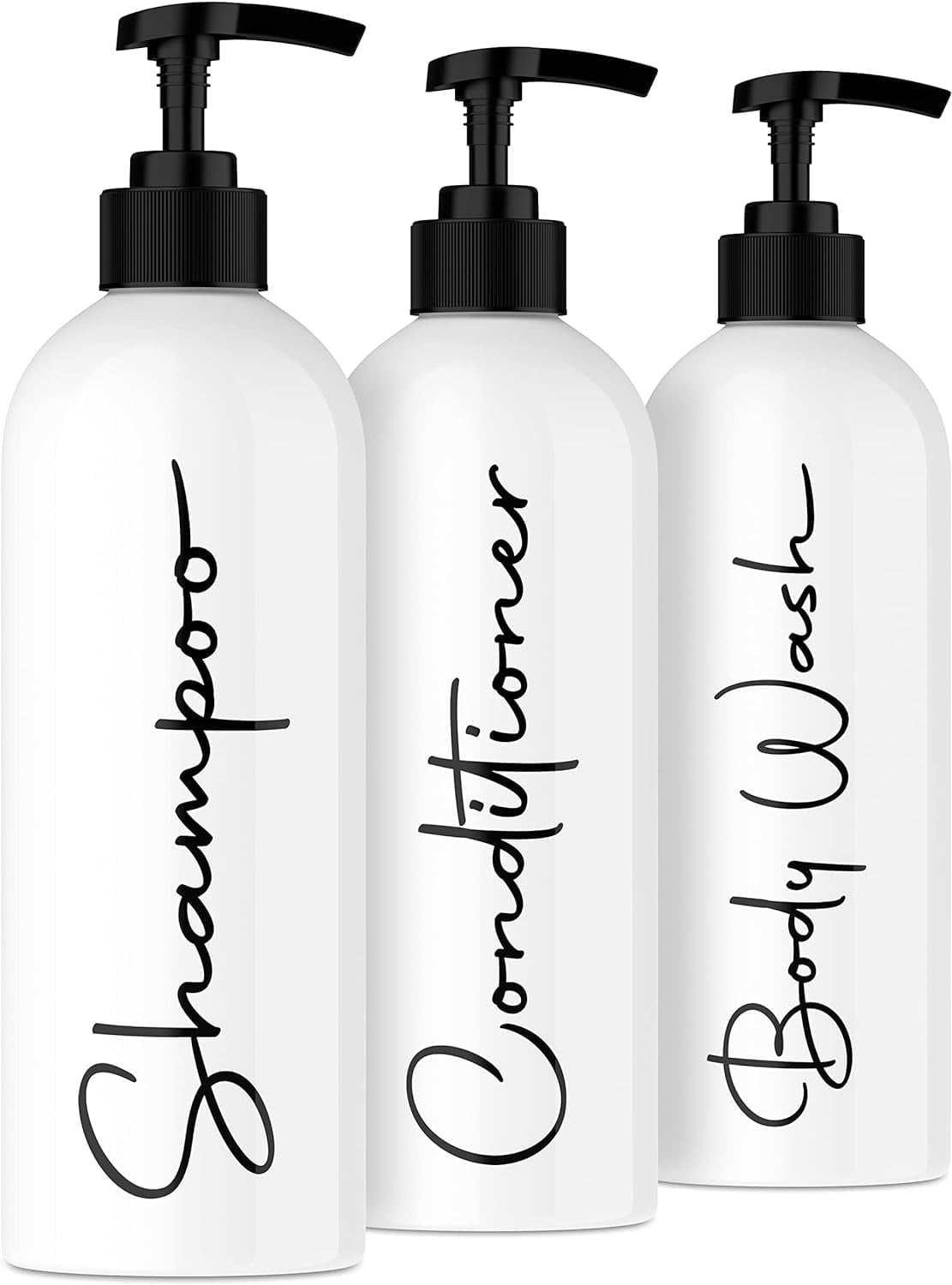 Shampoo and conditioner bottles discount