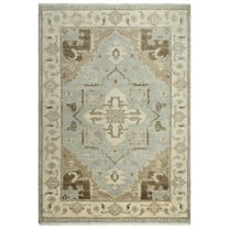 Alora Decor Abby 10' x 14' Traditional Gray/Blue/Brown Hand Knotted Area Rug