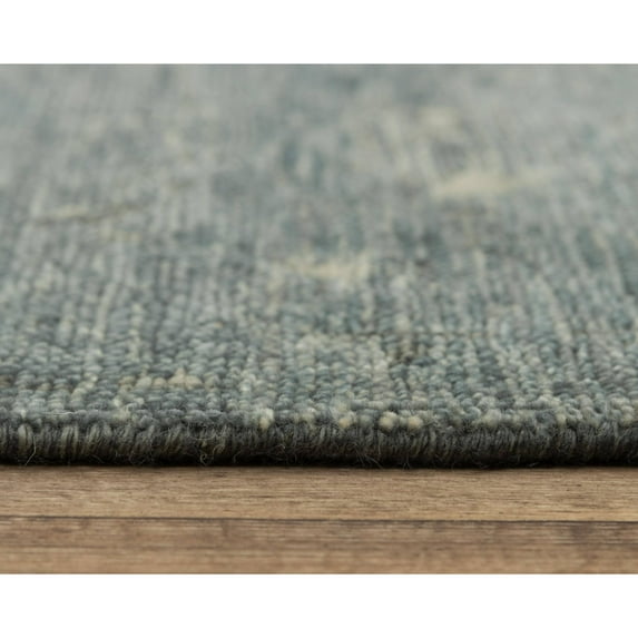 Alora Decor Abby 9' x 12' Traditional Blue/Blue Hand Knotted Area Rug