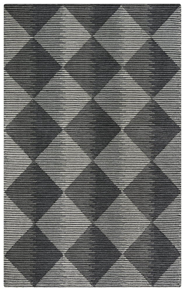 Addison Gray Geometric Hand-Tufted Wool Rug 7'9" x 9'9"