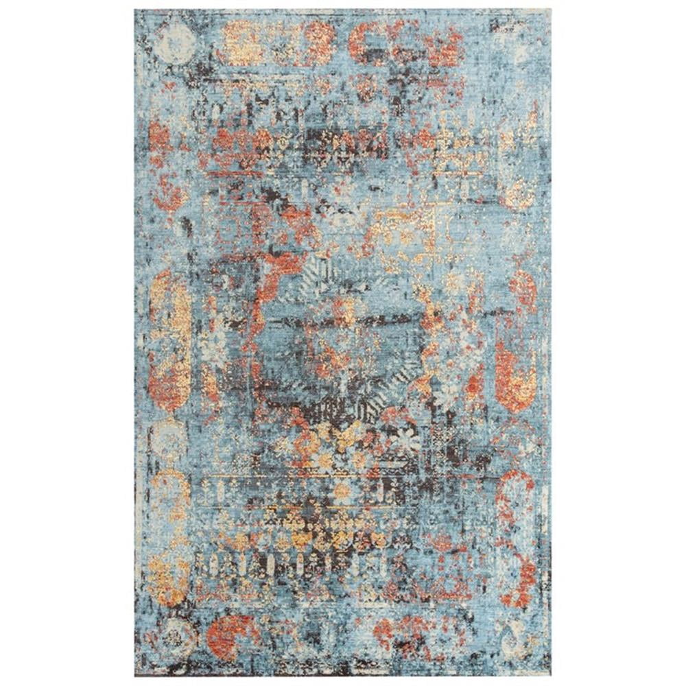 Alora Decor Alure 8' x 10' Abstract Blue/Copper/Beige Hybrid Area Rug ...