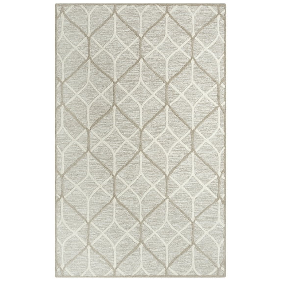 Alora Decor Ava Brown 7'9"X9'9" Tufted Wool Rug