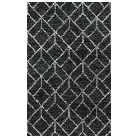Alora Decor Avondale Gray 5'X7'6" Tufted Wool Rug