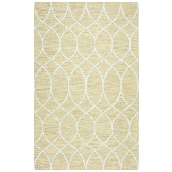 Alora Decor Berlin 9' x 12' Trellis Beige/Gray/Rust/Blue Hand-Tufted Area Rug