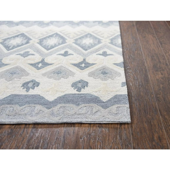 Alora Decor Cascade 2'6" x 8' Natural/Tan/Gray/Dk Gray Hand-Tufted Area Rug