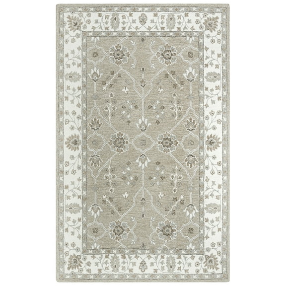 Alora Decor Conley Beige  5'X7'6" Tufted Wool Rug