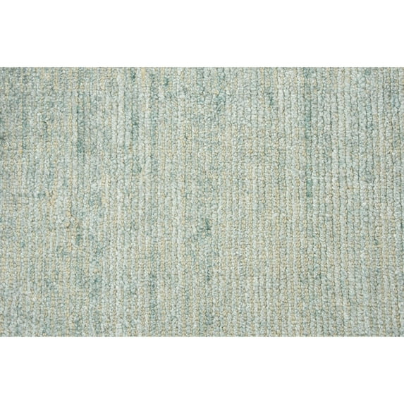 Alora Decor Demure 8' x 10' Solid Aqua/Aqua Hand-Loomed Area Rug
