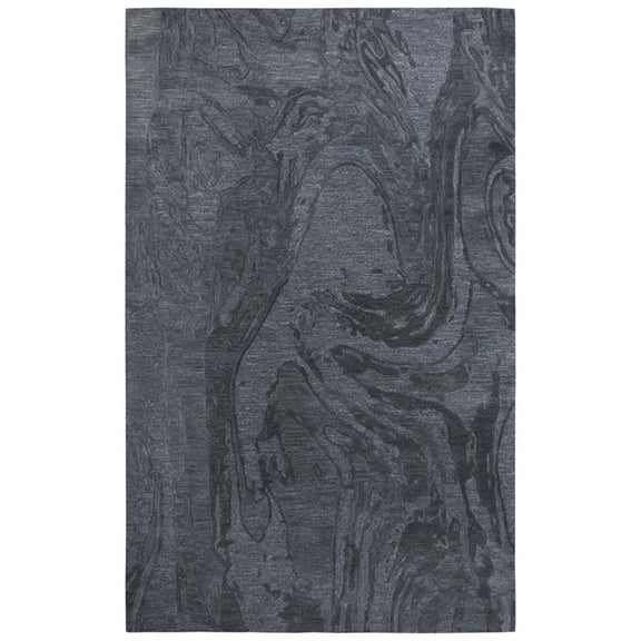 Alora Decor Emerson 5' x 8' Abstract Dk.Grey/Gray/Rust/Blue Hand-Tufted Area Rug