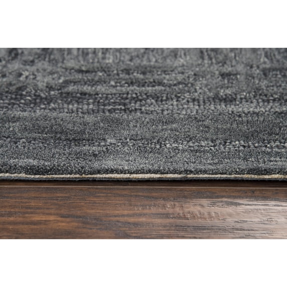 Alora Decor Emerson 5' x 8' Squares Dk. Grey/Gray/Rust/Blue Hand-Tufted Area Rug