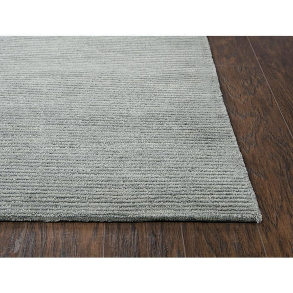 Alora Decor Emerson 8' x 10' Solid Grey/Gray/Rust/Blue Hand-Tufted Area Rug