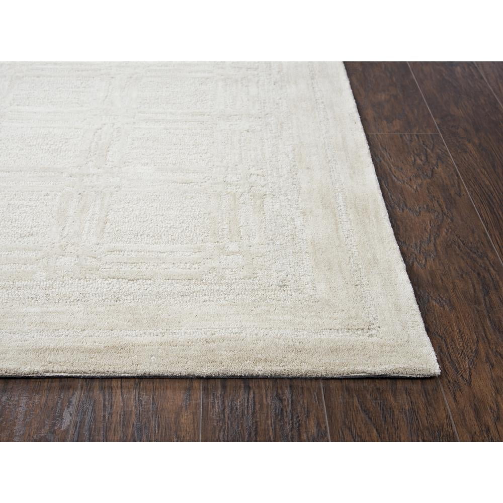 Elegant Emerson Ivory 9' x 12' Hand-Tufted Wool Area Rug
