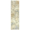 thumbnail image 1 of Alora Decor Essential 2'6" x 8' Abstract Beige/Ivory Hybrid Area Rug, 1 of 3