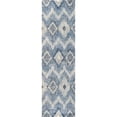 thumbnail image 1 of Alora Decor Euphoria 2'6" x 8' Chevron iKat Lt. Gray/Gray/Rust/Blue Hybrid Rug, 1 of 3
