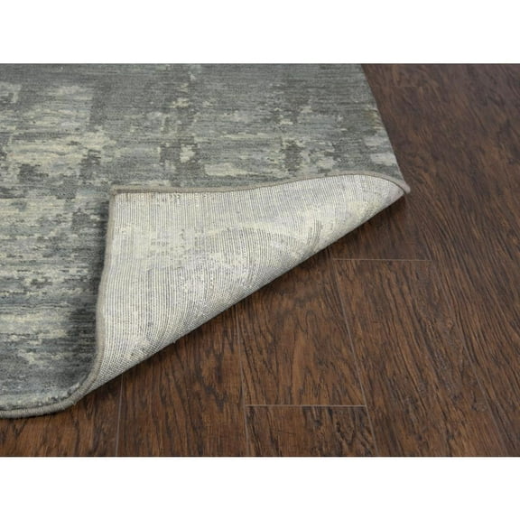 Alora Decor Euphoria 3' x 5' Abstract Gray/Gray/Rust/Blue Hybrid Area Rug