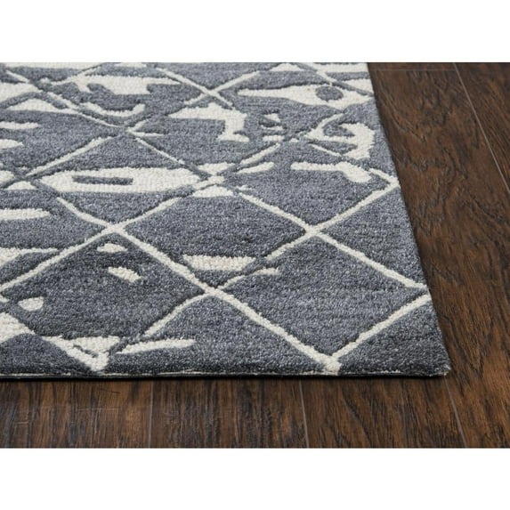 Alora Decor Geneva 10' x 13' Abstract Natural/Ivory Hand-Tufted Area Rug