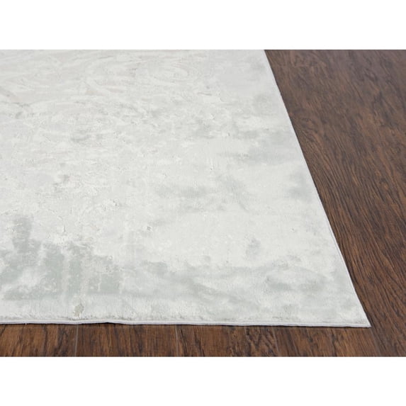 Alora Decor Glamour 2'7" x 9'6" Vine/Scroll Cream/Beige/Gray/Rust/Blue Area Rug