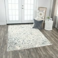thumbnail image 1 of Alora Decor Glamour 5'3"x7'6" Vine/Scroll Cream/Gray/Rust/Blue Area Rug, 1 of 5