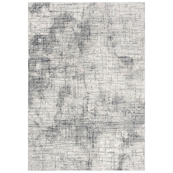 Alora Decor Glamour 8'6" x 11'10" Cream/Gray/Rust/Blue Power-Loomed Area Rug