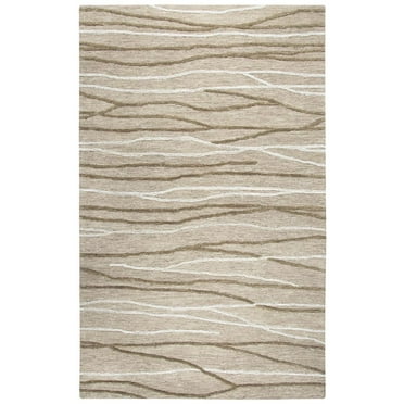 Alora Decor Hand Tufted Cut & Loop Pile Wool Rug, 10' x 13'