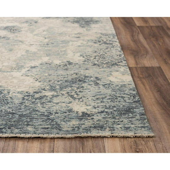 Alora Decor Intrepid 10' x 13' Classical Blue/Gray/Ivory Hybrid Area Rug