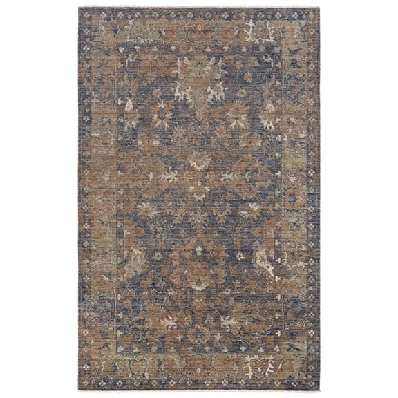 Alora Decor Intrepid 9' x 12' Classical Charcoal/Beige/Ivory Hybrid Area Rug