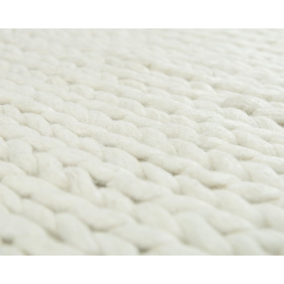 Alora Decor Kolkata Beige 8'9"X11'9" Hand Woven Thick Wool Rug