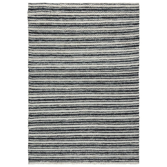 Alora Decor Kolkata Black 8'9"X11'9" Hand Woven Thick Wool Rug