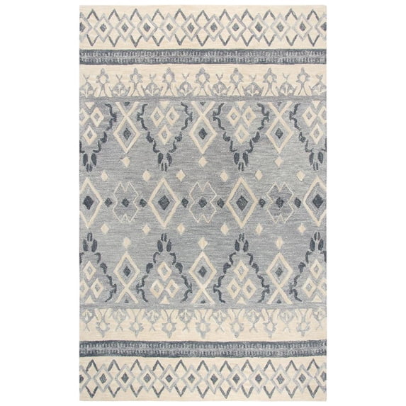 Alora Decor Lavine 10' x 13' Tribal Motif Natural/Gray/Dk Gray Area Rug
