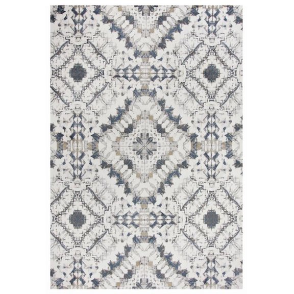 Alora Decor Lavish 3'11" x 5'6" Beige/Gray/Rust/Blue Power-Loomed Area Rug