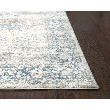 Alora Decor Lavish 3'11" x 5'6" Beige/Gray/Rust/Blue Power-Loomed Area Rug