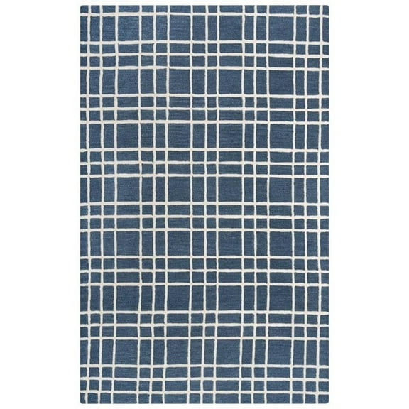 Alora Decor Lofton Blue 7'9"X9'9" Tufted Wool Rug