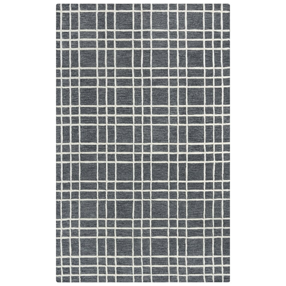 Alora Decor Lofton Gray 7'9"X9'9" Tufted Wool Rug