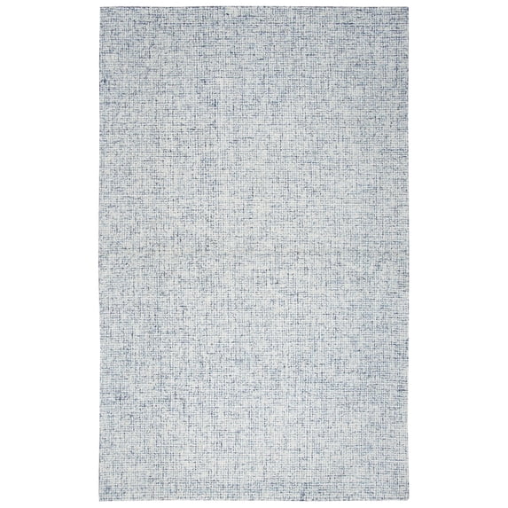 Alora Decor London 10' x 14' Solid Blue/Gray/Rust/Blue Hand-Tufted Area Rug