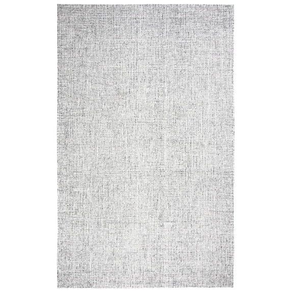 Alora Decor London 12' x 15' Solid Gray/Gray/Rust/Blue Hand-Tufted Area Rug