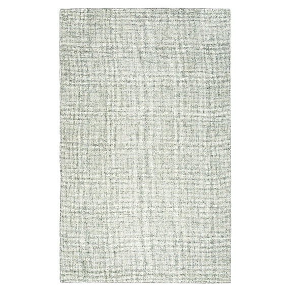 Alora Decor London 12' x 15' Solid Green/Gray/Rust/Blue Hand-Tufted Area Rug