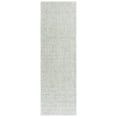 thumbnail image 1 of Alora Decor London 2'6" x 10' Solid Green/Gray/Rust/Blue Hand-Tufted Area Rug, 1 of 3