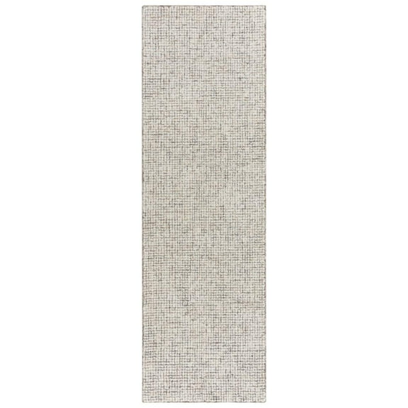 Alora Decor London 2'6" x 8' Tweed Beige/Brown/Ivory Hand-Tufted Area Rug