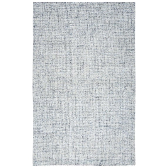 Alora Decor London 5' x 8' Solid Blue/Gray/Rust/Blue Hand-Tufted Area Rug