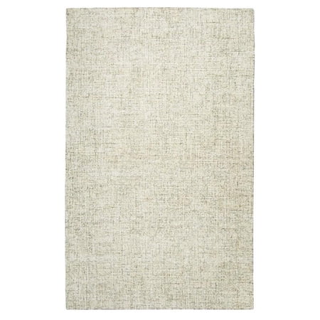 Alora Decor London 6'6" x 9'6" Solid Beige/Gray/Rust/Blue Hand-Tufted Area Rug