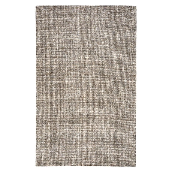 Alora Decor London 8' x 10' Solid Brown/Gray/Rust/Blue Hand-Tufted Area Rug